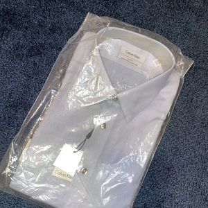 Calvin Klein men’s slim fit STEEL dress shirt 16.5